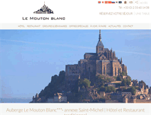Tablet Screenshot of lemoutonblanc.fr